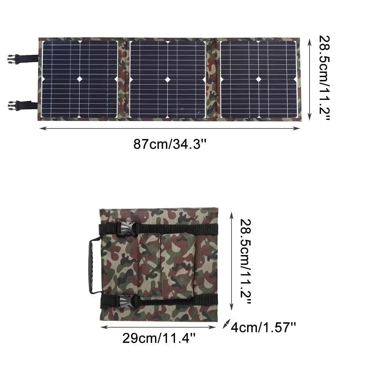100 - 800W Foldable Solar Panel Kit Complete Solar Power Station MPPT Portable Generator Charger 18V for Camping Car Boat Caravan - 