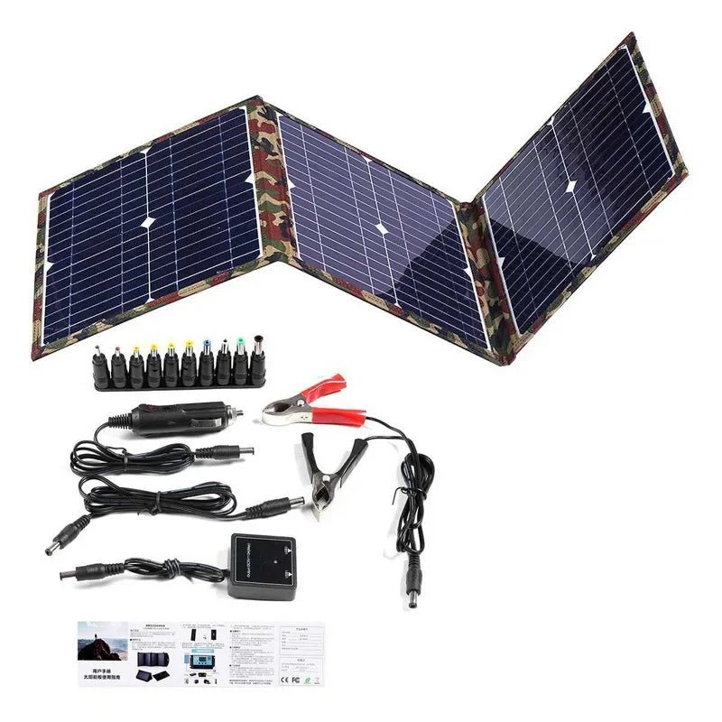 100 - 800W Foldable Solar Panel Kit Complete Solar Power Station MPPT Portable Generator Charger 18V for Camping Car Boat Caravan - 