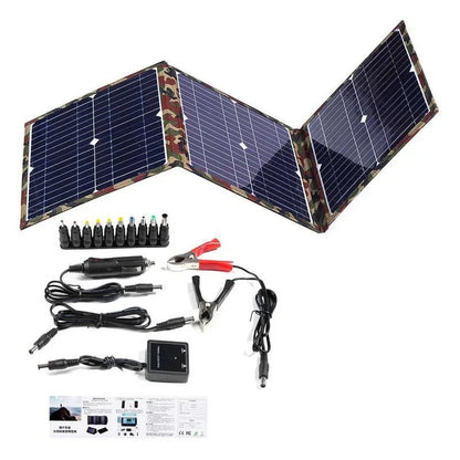 100 - 800W Foldable Solar Panel Kit Complete Solar Power Station MPPT Portable Generator Charger 18V for Camping Car Boat Caravan - 