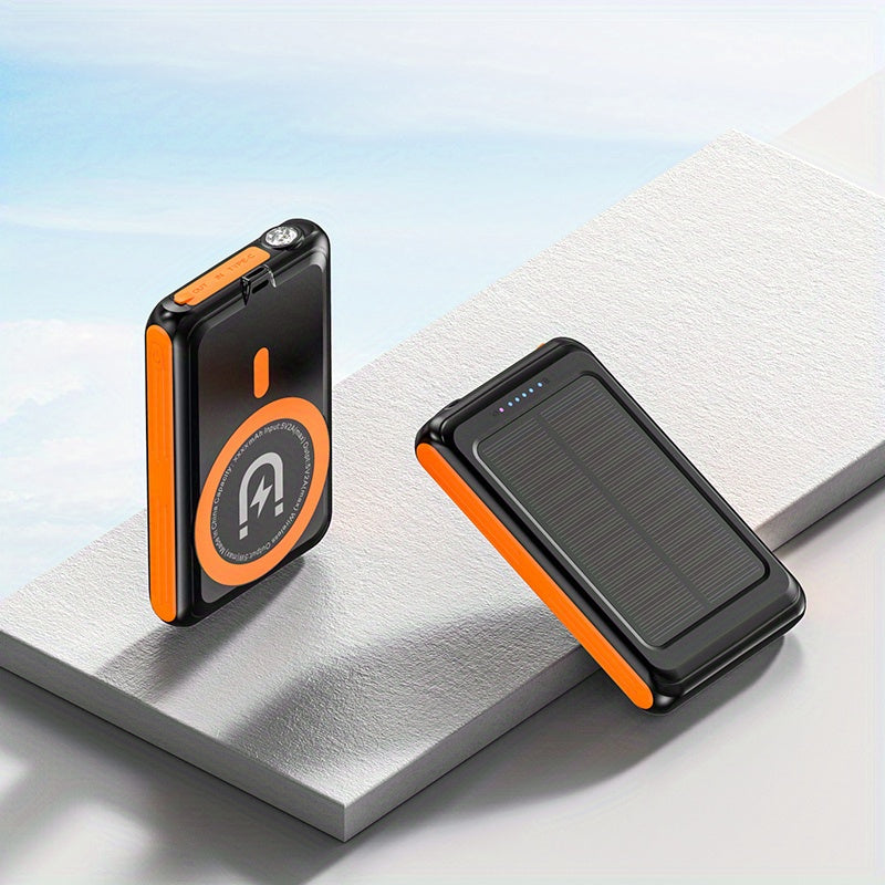 Super 30000mAh Power Bank Solar Charge Magnetic