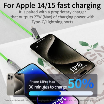 240W 4 - in - 1 Super Fast Charging Data Cable USB - C To Type - C Zinc Alloy Cable for Samsung Xiaomi Iphone - 