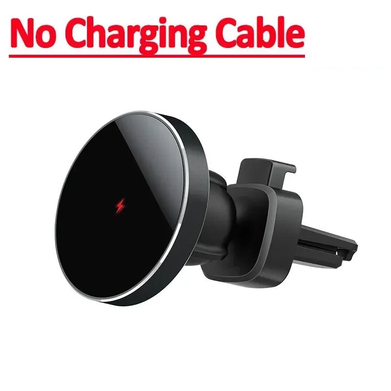30W Magnetic Car Wireless Charger Phone Holder Stand for iPhone 15 14 13 12 11 Pro Max - 
