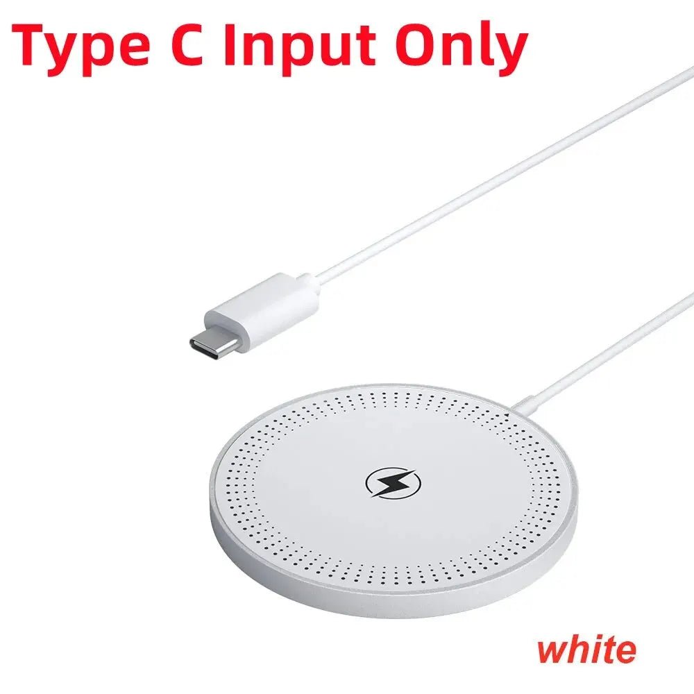 30W Magnetic Wireless Charger Pad Fast Charging Stand for iPhone 15 14 13 12 Pro Airpods PD Macsafe Dock Station - 