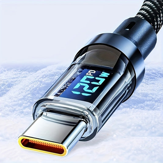 120W Super Fast Charging Cable Real-time Display