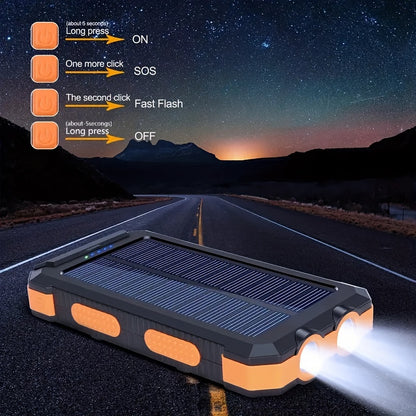 1pc, 8000mAh Portable Solar Cell Phone