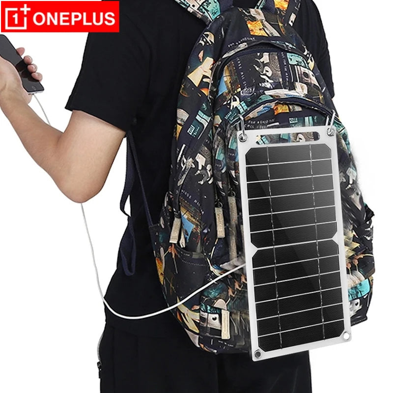 OnePlus 5V 35W SunPower Portable Solar Panel With USB Charger For Phone Power Bank Outdoor Camping Home RV Gift
