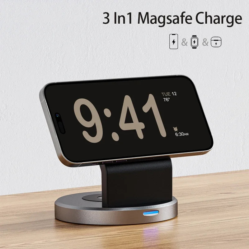 3 In 1 Magnetic Wireless Charger Stand