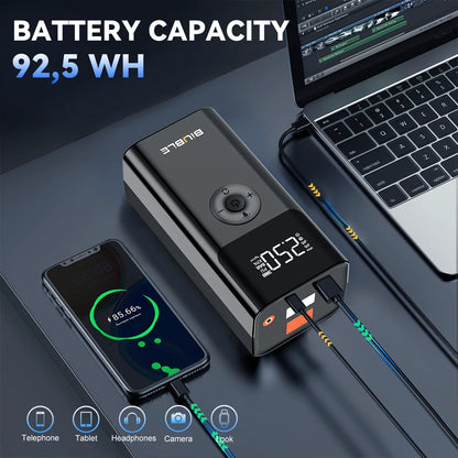 8000A Booster Battery 26800mAh Jump Starter (up to All Petrol, Diesel Engine 10.0L), with USB Charging Port, LED Light