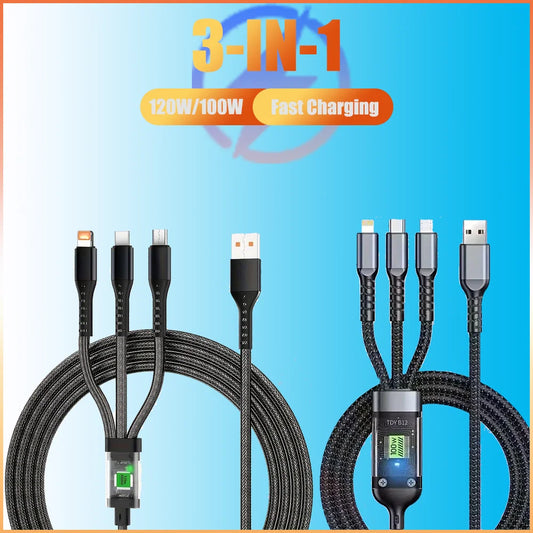 3-IN-1 120W/100W Data Cable