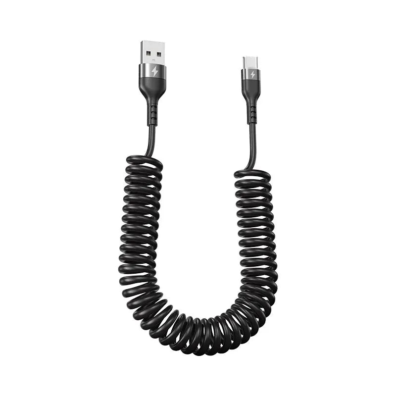 66W 5A Fast Charging Type C Cable Spring