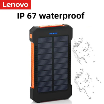 Lenovo 200000mAh Solar Powerbank Portable Charger