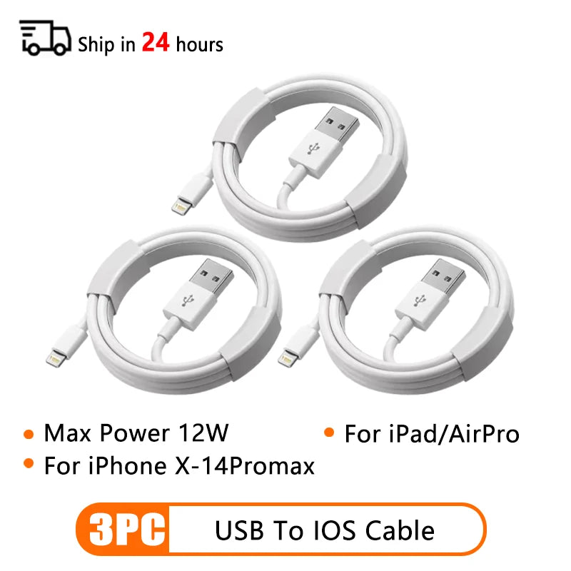 PD 60W USB C To USB C Fast Charging Cable 2M Type C For iPhone iPad Android USB C Devices Premium