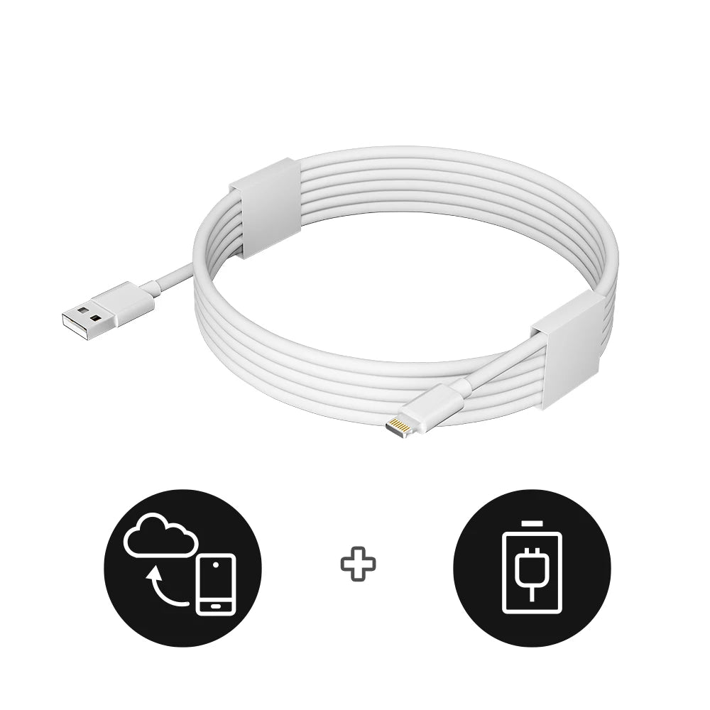 6 Pack 6 Foot Fast Charging USB Cables For iPhone Lightning Cable Compatible With iPhone 3A High Speed Charging Cord