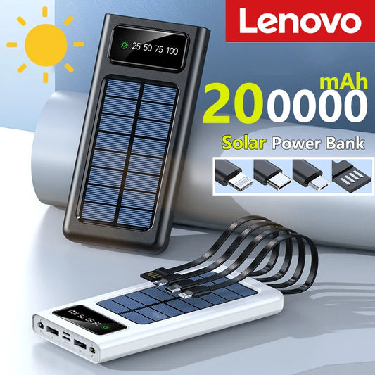 Lenovo 200000mAh Solar Power Bank