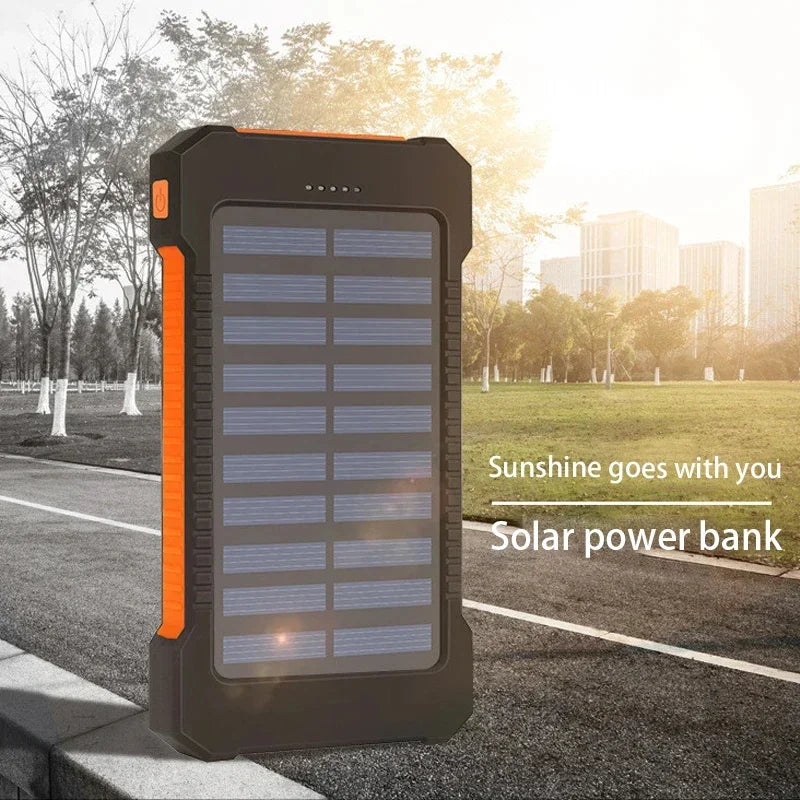 Lenovo 200000mAh Solar Powerbank Portable Charger