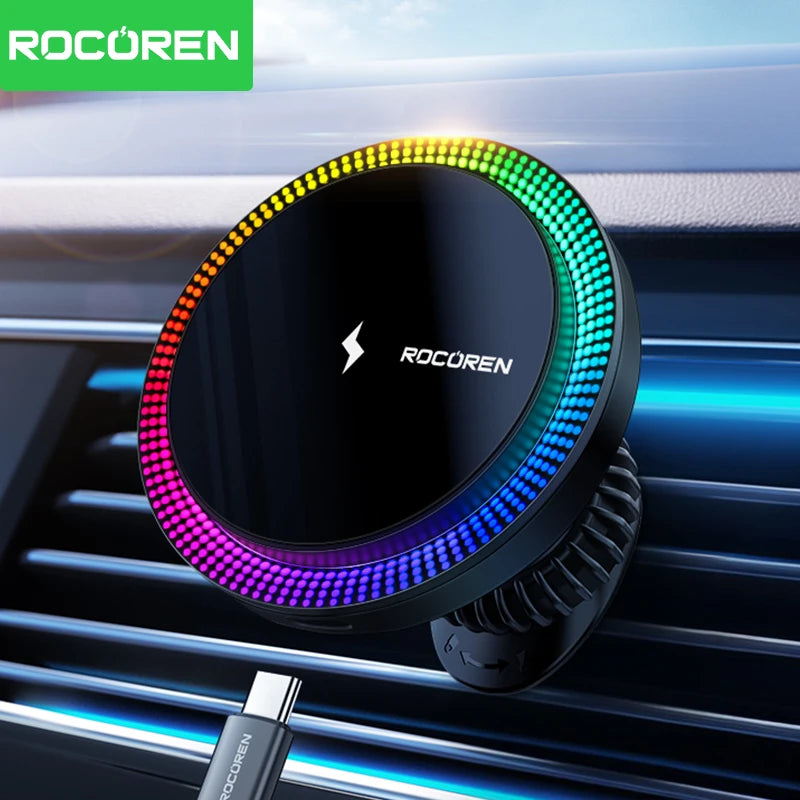 Wireless Magnetic Car Phone Holder Fast Charging