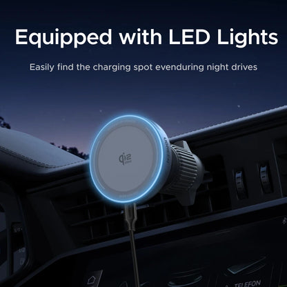 UGREEN Qi2 Magnetic Car Phone Holder Wireless Charger Stand 25W 15W For iPhone 17 16 15 Pro Max MagSafe