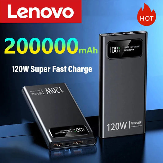 Lenove 120W Super Charging Power Bank 200000mAh