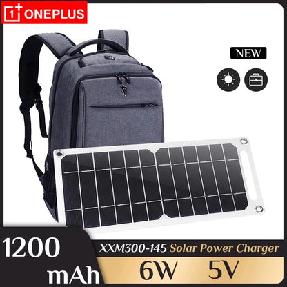 OnePlus 5V 35W SunPower Portable Solar Panel With USB Charger For Phone Power Bank Outdoor Camping Home RV Gift