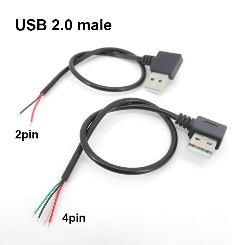 0.3m/1m/2m 5V USB Power Supply Cable