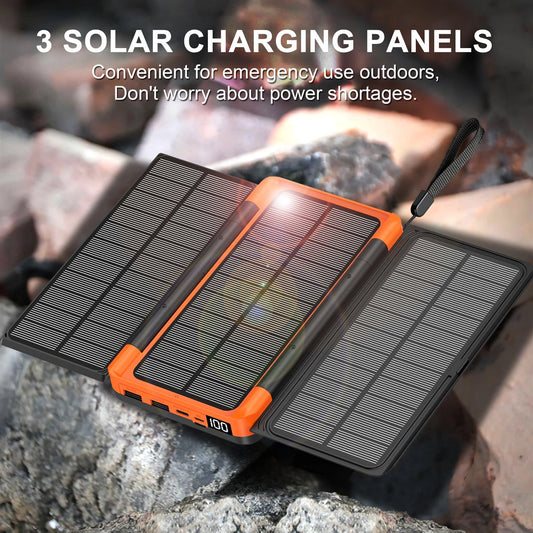 20000mAh Solar Power Bank Ultra-Large Capacity