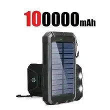 VIVO 200000mAh Waterproof Outdoor Solar Power Bank With Dual USB Charger For Camping And Travel