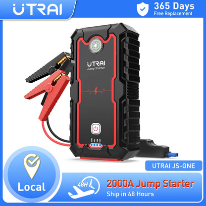 UTRAI Power Bank  2000A Jump Starter Portable Charger Car Booster 12V Auto Starting Device Emergency Car Battery Starter