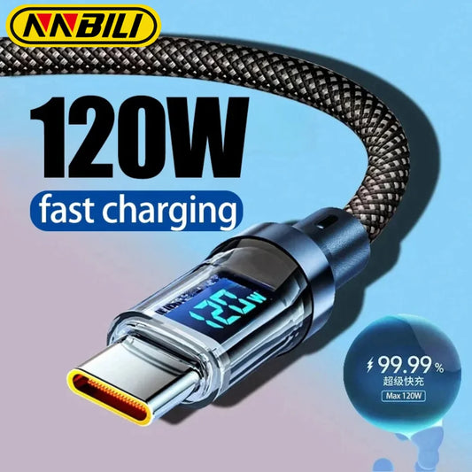 NNBILI New 120W LED USB Type C Cable