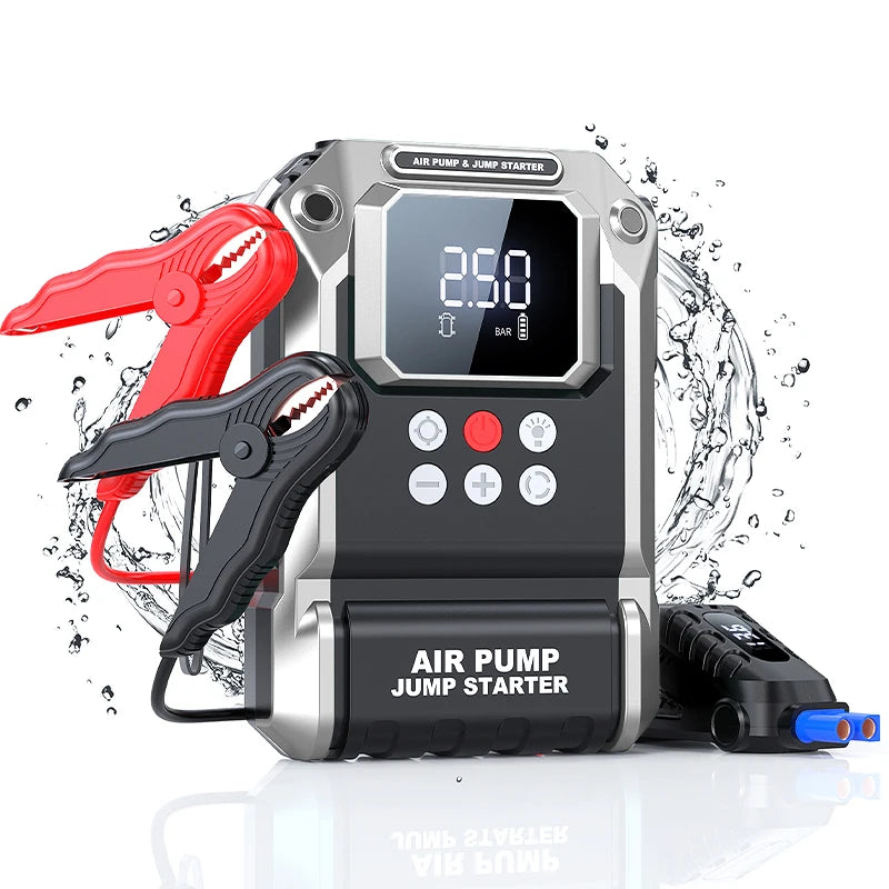 8000A Booster Battery 26800mAh Jump Starter (up to All Petrol, Diesel Engine 10.0L), with USB Charging Port, LED Light