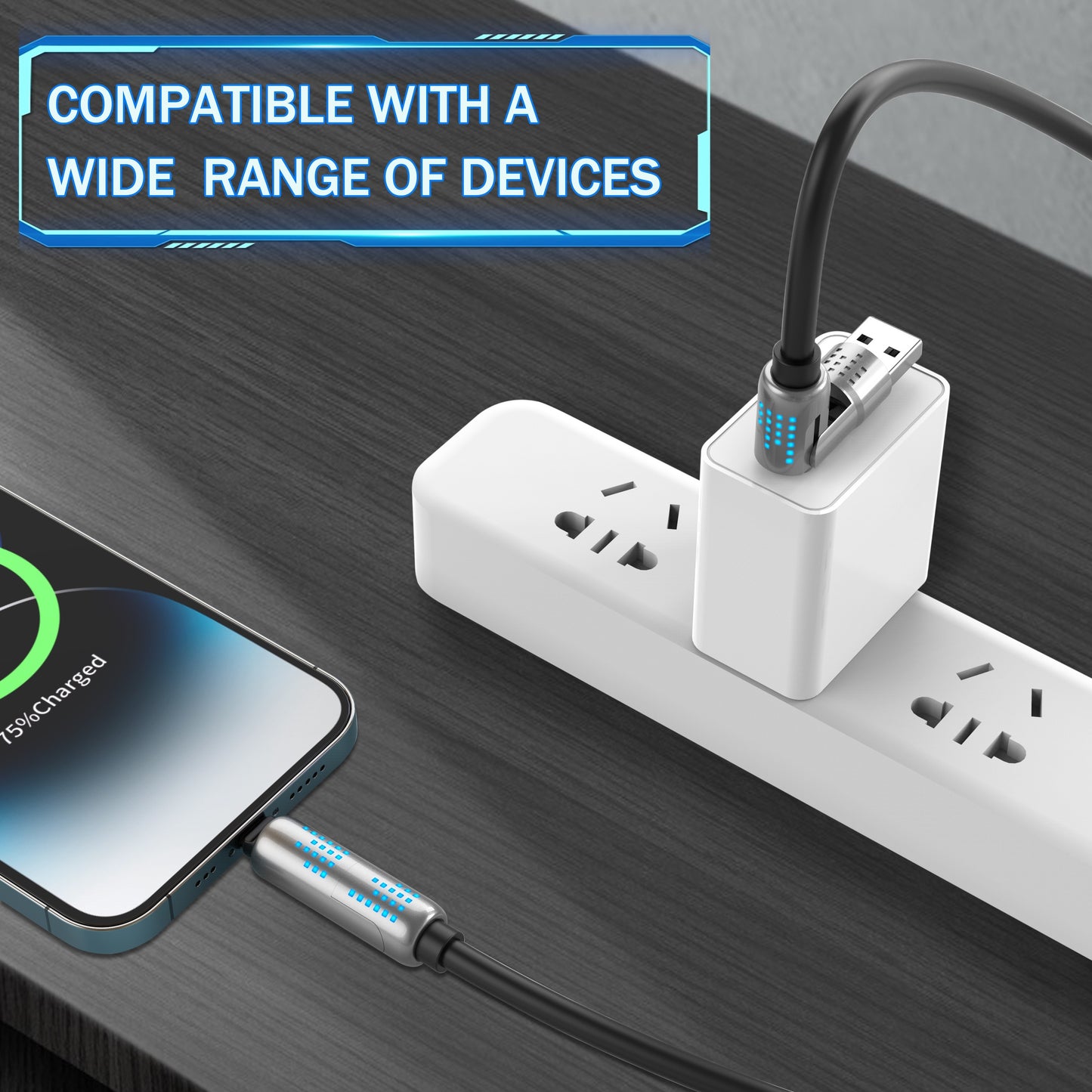 4-in-1 USB-C Cable - Fast PD 5A Charging