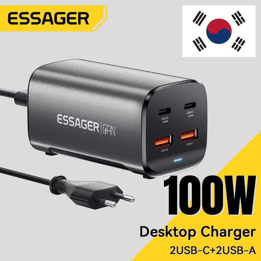 100W USB-C GAN Fast Charger | 100W GAN Charger with Quick Charge 4.0 | USB-C 100W PD Desktop Charger |  100W Multi-Port GAN Charging Adapter | High-Speed 100W USB-C Charger | 100W Fast Charging GAN Power Adapter
 | USB-C Quick Charge 4.0 GAN Charger | PD Fast Charger – 100W GAN Tech | 100W GAN USB-C Power Hub 