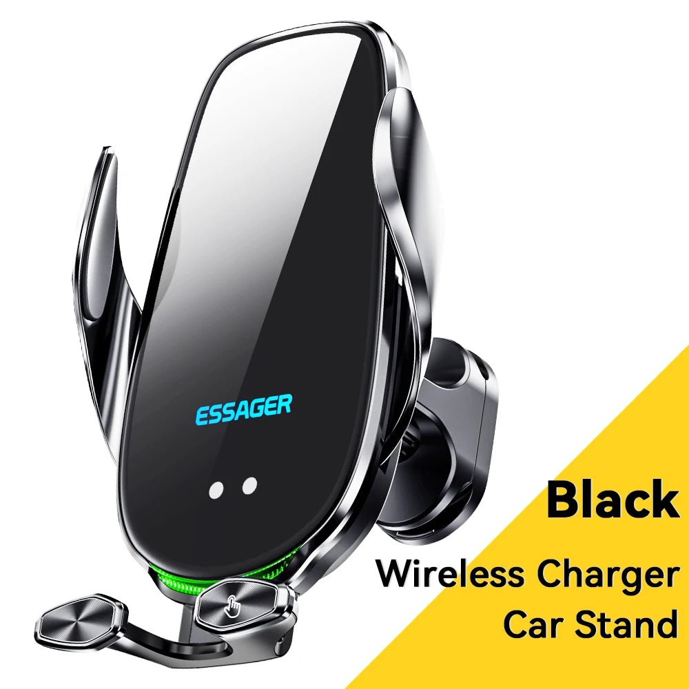 Essager Qi 15W Wireless Charger Car Phone Holder Air Vent Mount - 