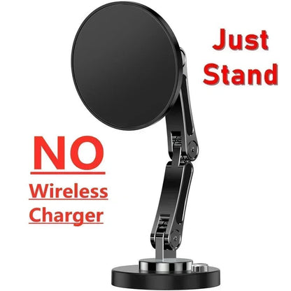 Magnetic Wireless Charger Car Phone Holder 15W Fast Charge - 