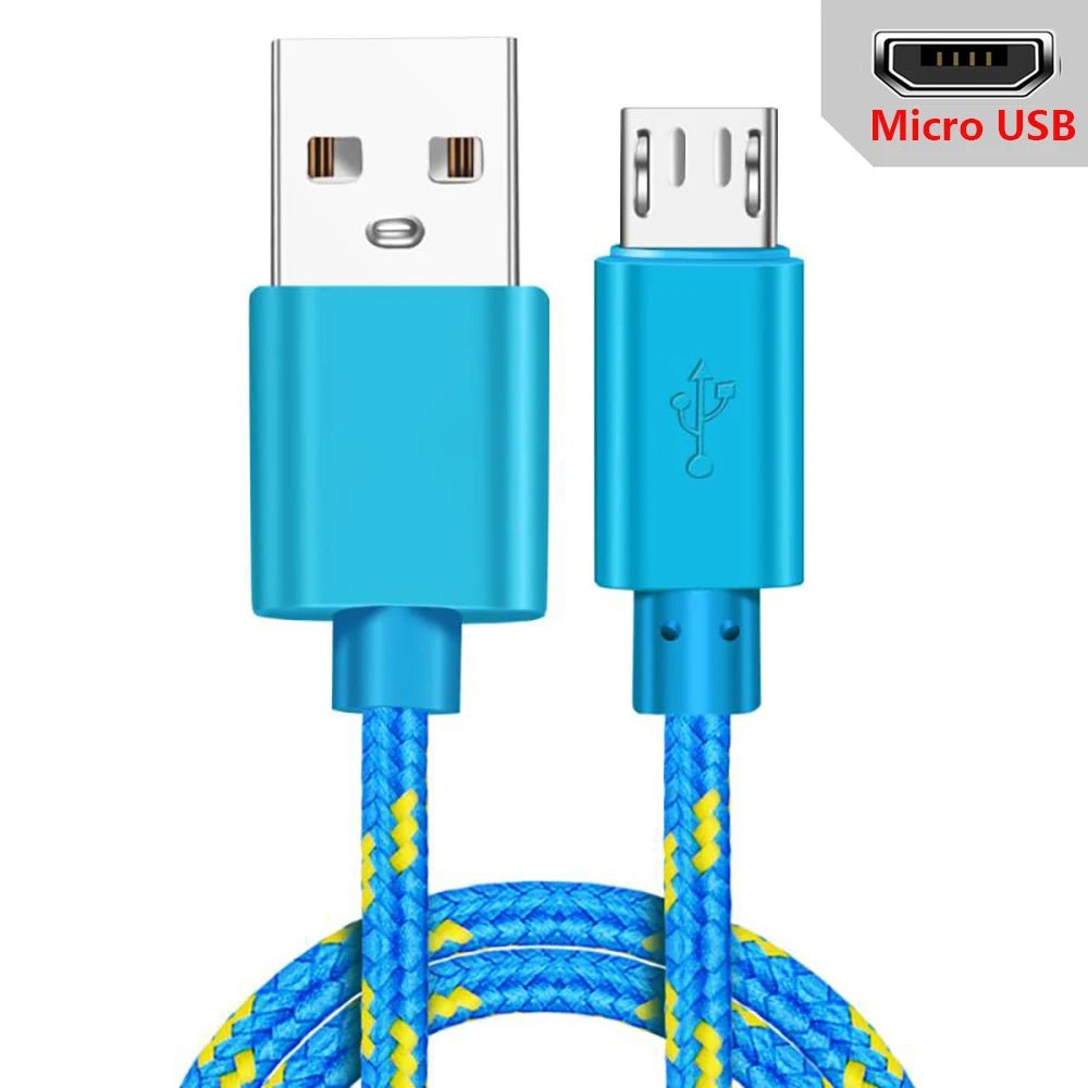 Micro USB Cable 1m/2m/3m Data Sync USB Charger Cable - 