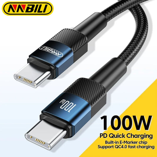 NNBILI 2024 New 100W USB C To Type C Fast Charging Cable - 