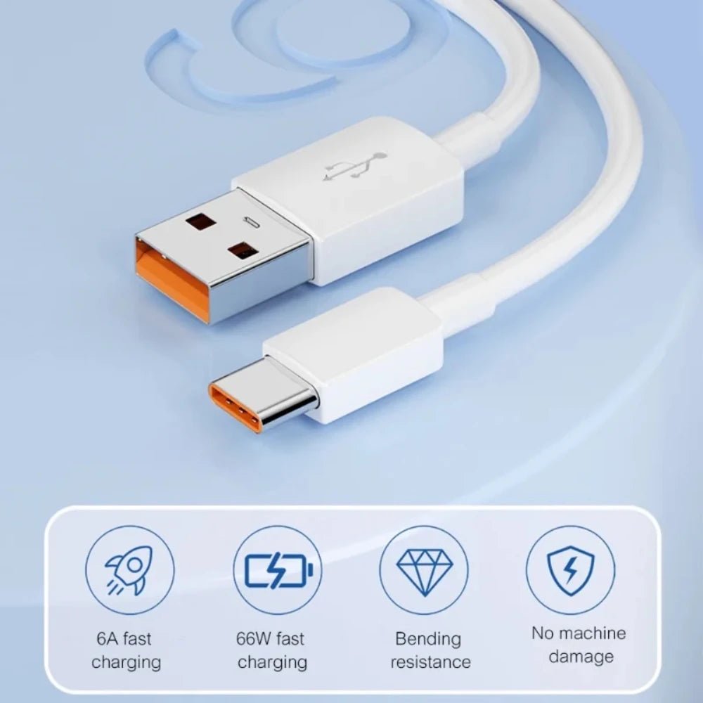 NNBILI 2024 New 6A Extra Long Micro Type C USB Cable - 