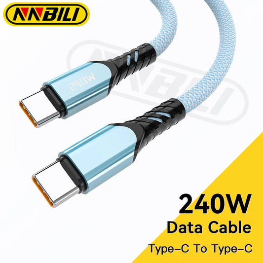 NNBILI 240W USB C To Type C Cable Fast Charging For iPhone 15 16 - 