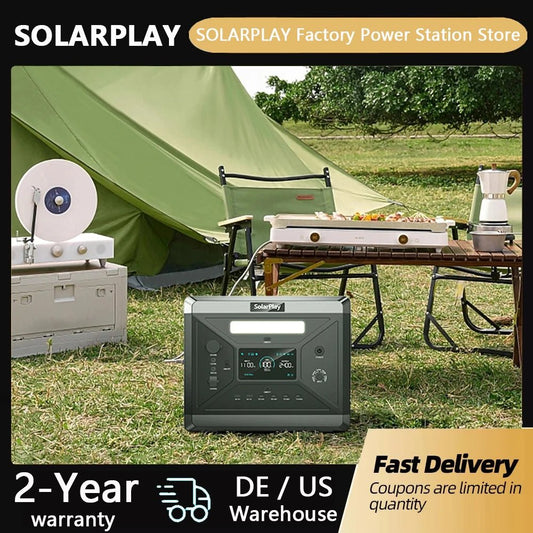 SolarPlay Q2501 Portable Power Station 2160WH Solar Generator - 